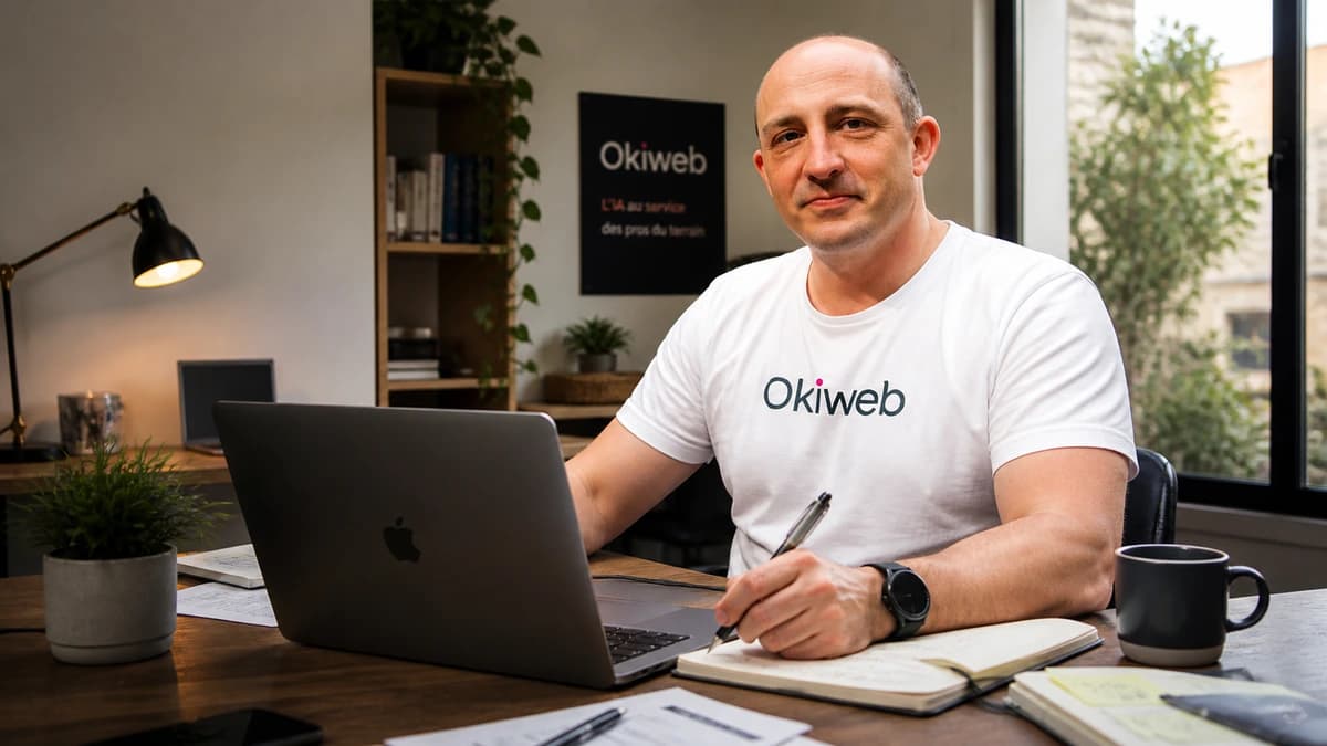 David Falcioni, Okiweb, accompagne un professionnel sur son système IA métier