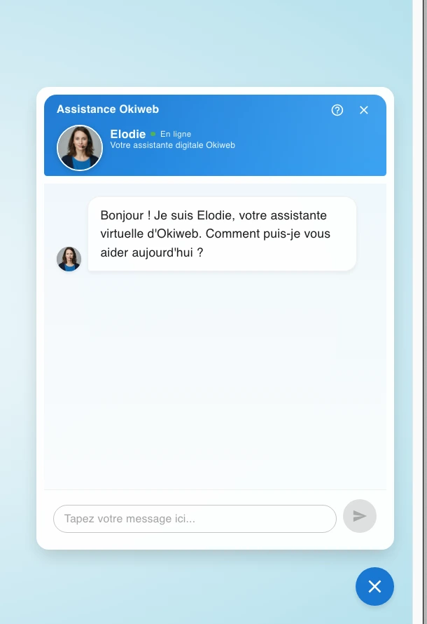 Chatbot IA assistant site web
