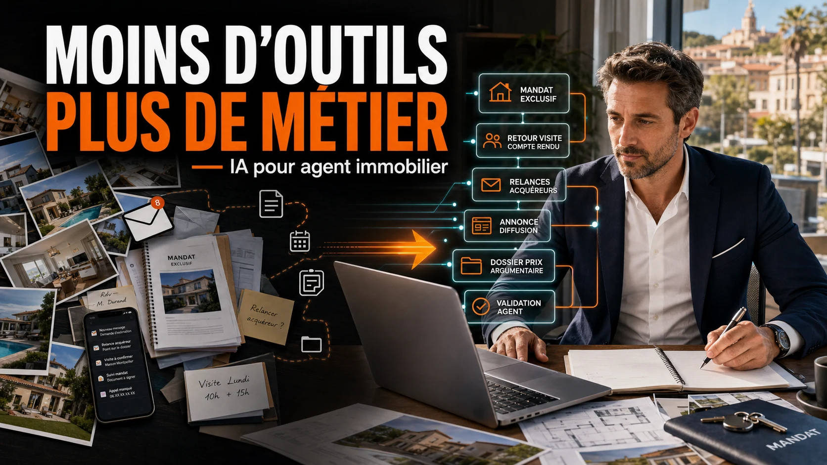 Coaching IA agent immobilier : moins d'outils à gérer, plus de métier à retrouver